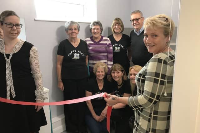 The opening of the new specialist bathroom at the Serve Therapy Centre in Higham Ferrers