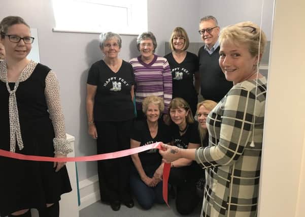 The opening of the new specialist bathroom at the Serve Therapy Centre in Higham Ferrers