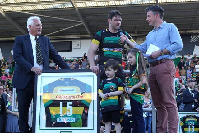 Ben Foden enjoyed a fitting farewell at Franklin's Gardens (picture: Sharon Lucey)