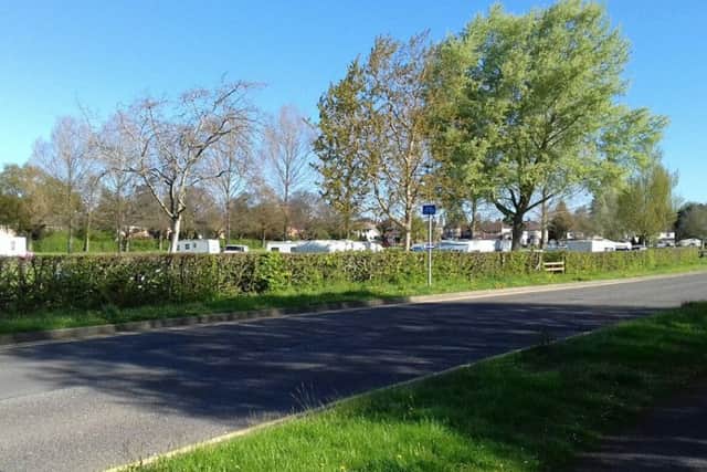 The encampment in Kettering.