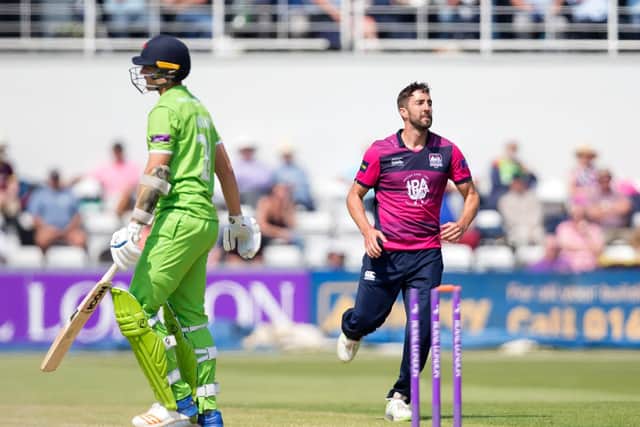 Ben Sanderson bagged the wicket of Joe Mennie
