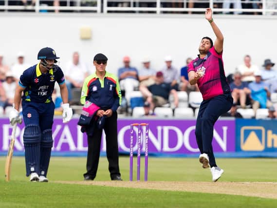 Rory Kleinveldt took two wickets and also impressed with the bat for Northants (pictures: Kirsty Edmonds)