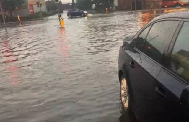 The Met Office is warning the heavy rain could lead to flooding