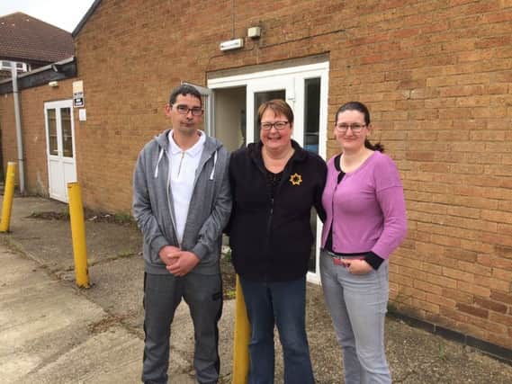 Volunteers Jay Walden, Nicola Pell and Diane Boyd who are all backing the bid for a homeless shelter in Cannock Road. NNL-180531-135411005