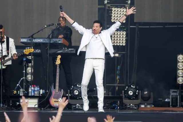 Lionel Richie performing at Franklin's Gardens, Northampton