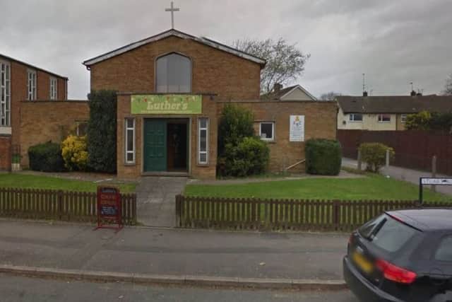 The former Lutheran Church Hall in Stuart Road, Corby. Copyright Google. NNL-180706-154325005
