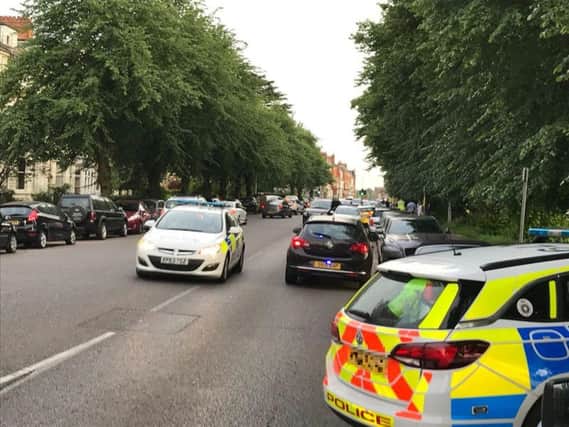 Police received reports of a large number of people involved in a fight on the park at about 6.30pm on Saturday, June 9. Picture: Twitter - @NNWeather