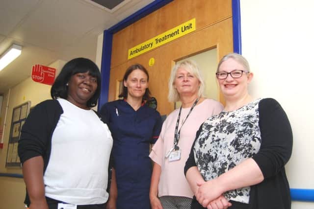Emma Collison-Ani, Louise Hyde, Julie Fosbrook and Naomi Fleming from KGH