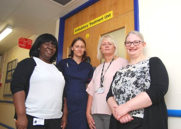 Emma Collison-Ani, Louise Hyde, Julie Fosbrook and Naomi Fleming from KGH