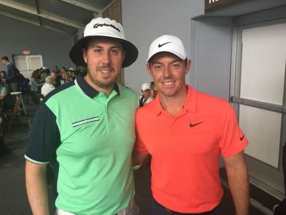Corbys Ryan Evans met up with Rory McIlroy ahead of the US Open