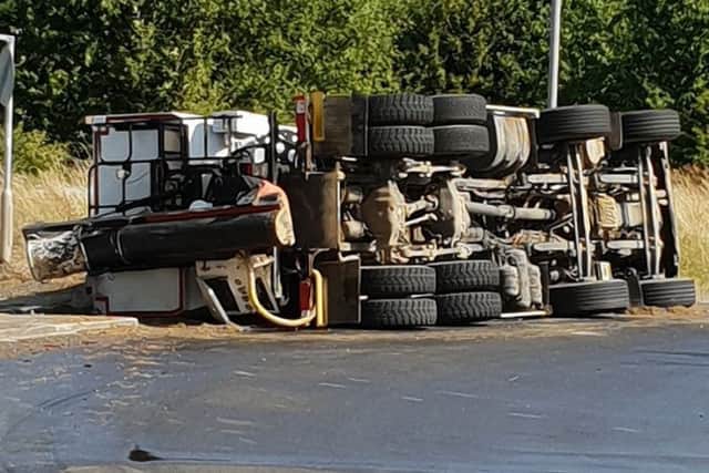 The scene this morning. Credit: Highways England