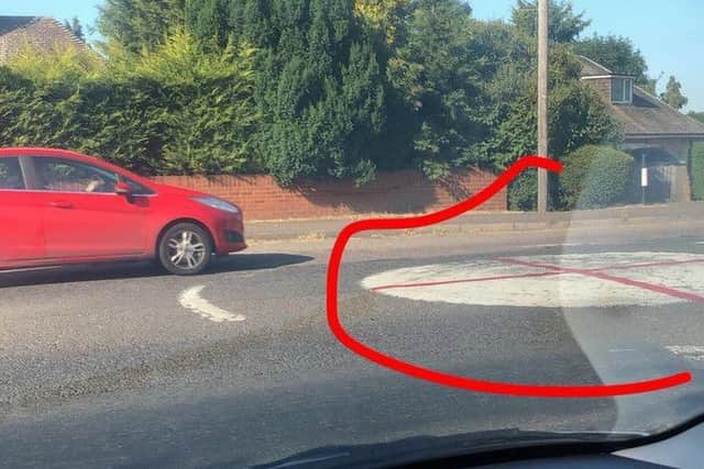 The flag in Rushden. Credit: Kain Devonald.