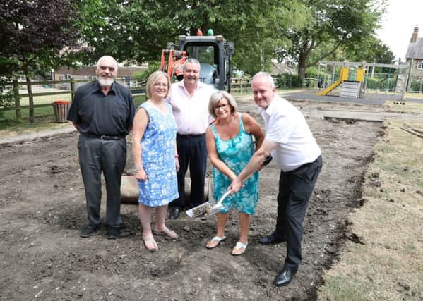 Work has started on the next phase of improvements at Grendon playing field