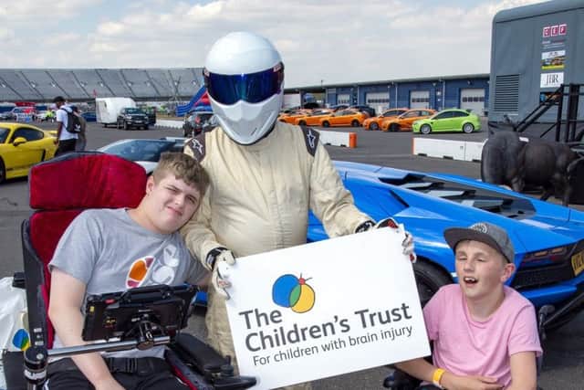 Mikey Wells (right) with The Stig
