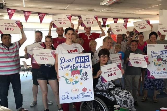Beth Miller, Corbys Labour Partys prospective Parliamentary candidate, hosted a party to celebrate the 70th anniversary of the NHS, giving people an opportunity to sign a thank you card at the Rooftop Arts Centre.
