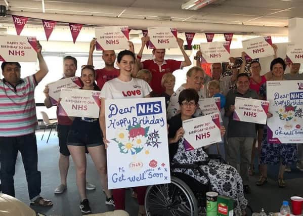 Beth Miller, Corbys Labour Partys prospective Parliamentary candidate, hosted a party to celebrate the 70th anniversary of the NHS, giving people an opportunity to sign a thank you card at the Rooftop Arts Centre.