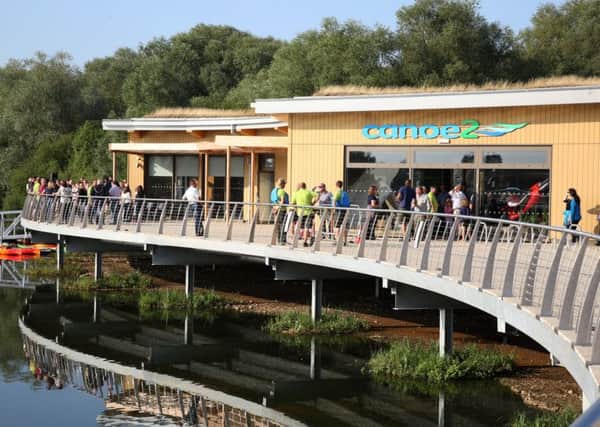 The boathouse at Rushden Lakes