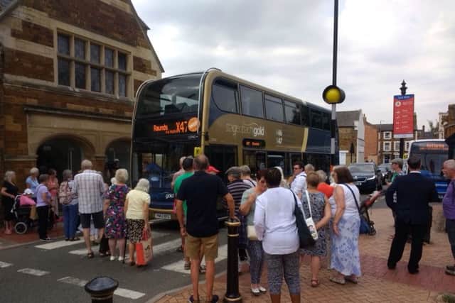 Friday's demonstration (picture sent in by Fred Harris)