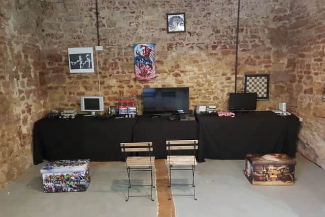 The unit's gaming area.