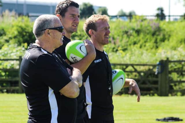 Chris Boyd, Phil Dowson and Sam Vesty are part of a new-look coaching staff at Saints