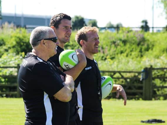 Chris Boyd, Phil Dowson and Sam Vesty are part of a new-look coaching staff at Saints