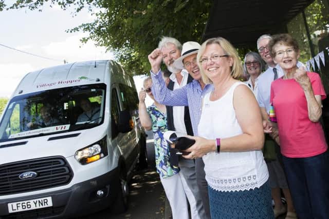 Monday's official launch of the new community bus service