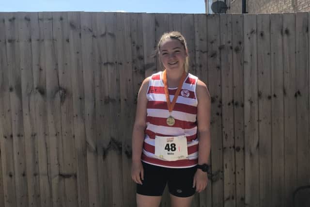 Millie after a 10k in Peterborough