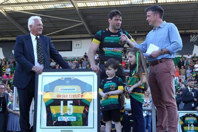 Ben Foden made 250 appearances for Saints (pictures: Sharon Lucey)