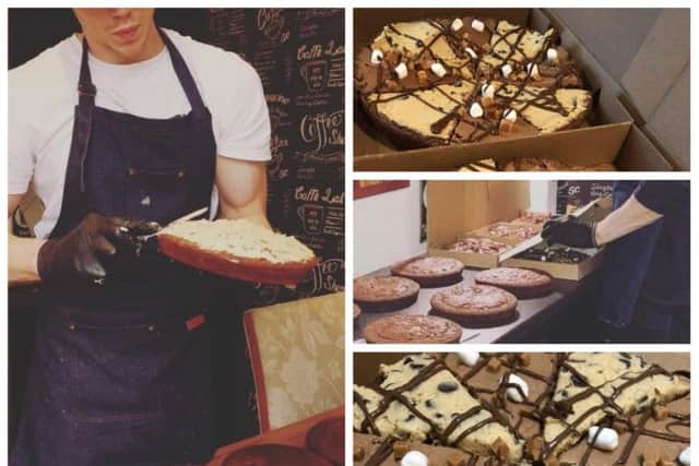 Matt Millar and Pat Pinto are making pizza-sized brownies and delivering them by hand.