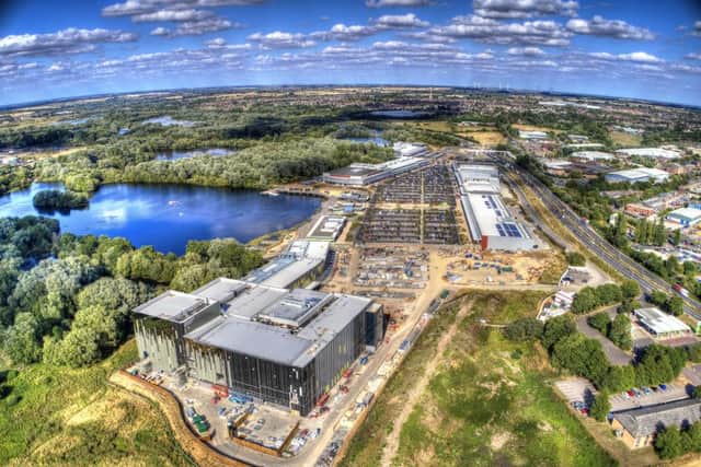 Rushden Lakes from the air (pictures by John Bancroft)