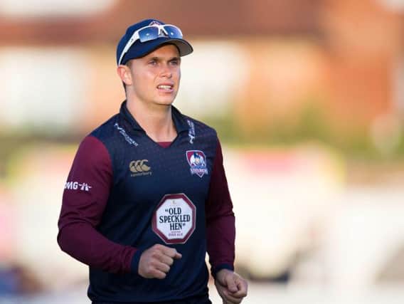 Ben Curran was in action for the first time since signing a two-year deal at Northants (picture: Kirsty Edmonds)