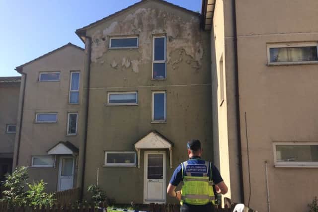 The scene of the murder in Butterwick Walk