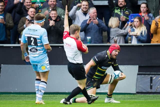 James Haskell started the scoring for Saints (pictures: Kirsty Edmonds)
