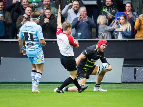 James Haskell started the scoring for Saints (pictures: Kirsty Edmonds)