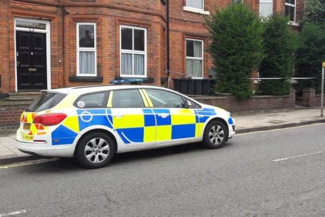 Police remain at the scene this morning.