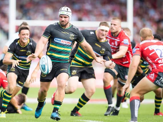 Heinrich Brssow provided some good and bad moments for Saints at Kingsholm (pictures: Kirsty Edmonds)