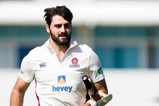 Brett Hutton will be in the middle for Northants at the start of day three (picture: Kirsty Edmonds)