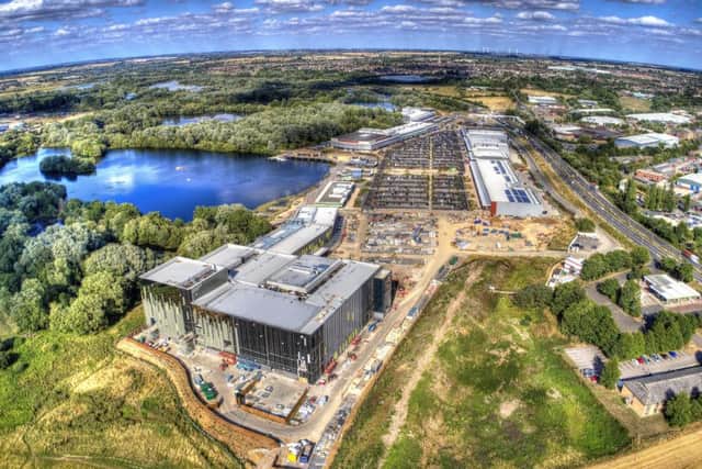 Rushden Lakes from the air (picture by John Bancroft)