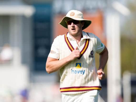 Alex Wakely will try to help Northants avoid defeat on the final day at Canterbury (picture: Kirsty Edmonds)