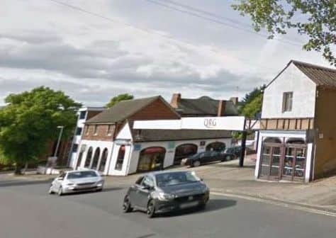 The garage in Queensberry Road.