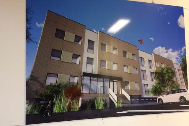 More flats that will be built on the former Tata steelworks site in Corby. This block will have 29 flats in it. NNL-180909-180603005