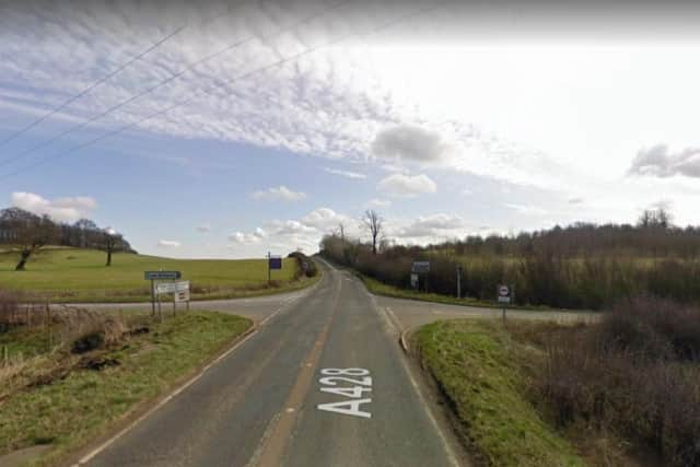 A428 crossroads near East Haddon