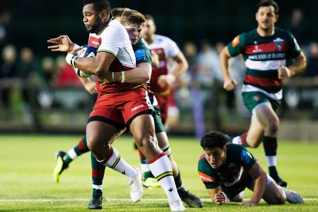 Taqele Naiyarovoro made his first appearance in Northampton colours for the Wanderers against Leicester Tigers at Loughborough University (picture: Kirsty Edmonds)