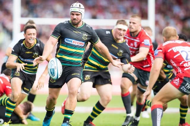 Heinrich Brssow produced a fine assist for Ehren Painter at Gloucester but the TMO decided a try had not been scored (picture: Kirsty Edmonds)