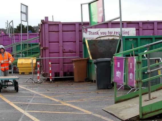 Drivers of commercial-type vehicles and those towing trailers will need a permit  - linked to the person - to use household waste centres from October 1