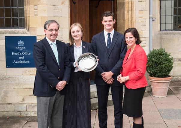 Oundle School has won the Tatler Award for Public School of the Year