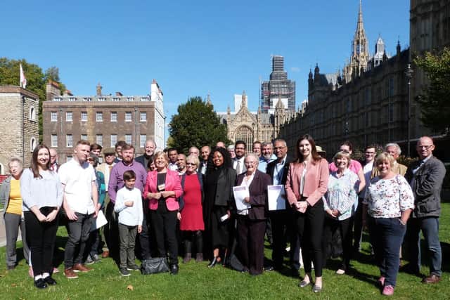 Northamptonshire residents paid a visit to Parliament today to lobby the county's MPs ahead of unitary plans.