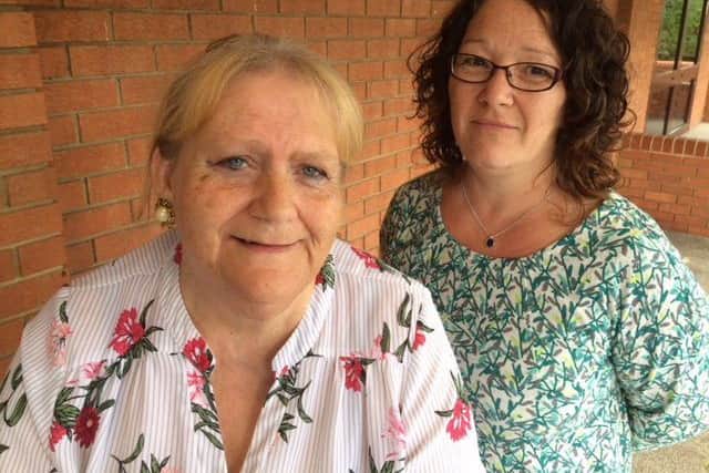 Lyn Buckingham and Maria Bryan of the Save Corby Urgent Care Centre Action Group NNL-180913-220840005
