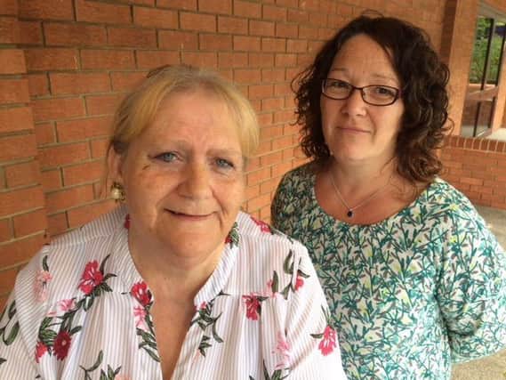 Lyn Buckingham and Maria Bryan of the Save Corby Urgent Care Centre Action Group NNL-180913-220840005