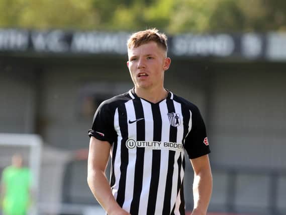 Jordon Crawford scored Corby Town's first two goals in their incredible 8-1 win at North Leigh